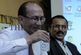 Peter Varghese, Australian High Commissioner to India, with K.N. Marzook,  president of the Kerala...