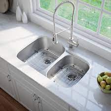 Click to see our best video content. Kraus Premier Stainless Steel 32 Inch 2 Bowl Undermount Kitchen Sink Overstock 4282016