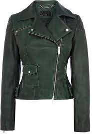 New Karen Millen Womens Biker Jacket Green Jr137 Size 12 Rrp 395 Womens Biker Jacket Jackets Karen Millen