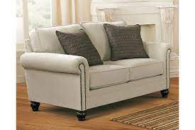 Milari Loveseat Masters The Art Of Smart And Sophisticated Style Linen Like Upholstery Exudes Such A Crisp Clean Sensibil Love Seat Furniture Furniture Deals