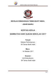 Sambutan hari sukan negara ini merupakan. Kertas Kerja Hari Sukan Negara 2017