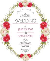 Graphic Design 10 Wedding Vector Design Watercolor Flower Invitation Wedding Vector Wreath Wedding Invitations