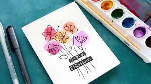 Easy diy thank you cards (ombré watercolor) (kwernerdesign blog). Easy Diy Watercolor Card Budget Friendly Paints Kwernerdesign Blog