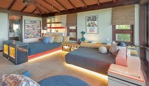 Magnificent Estate In Kailua Hawaii This Lively Kids Room On Oahu S Exclusive Kailua Beach Features Underlit Beds An A Home Cool Rooms Dream Rooms