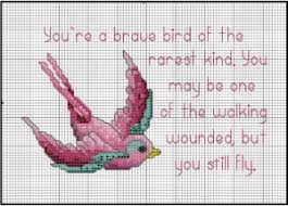 Free breast cancer cross stitch patterns. Stitching Pink For Breast Cancer Awareness Stitching The Night Away