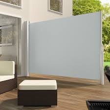 Tectake Brise Vue Retractable De Balcon Jardin Occultant En Pvc Et Alu Gris 3 X 2 M Store Fenetre Stores Modernes Rideau Store