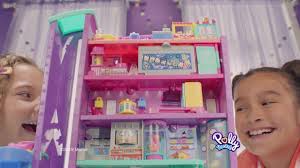 Polly Pocket Pollyville Mega Mall Playset with Doll Toy, Friends Compact &  Themed Accessories