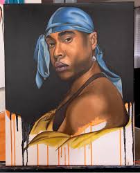 A portrayal of the girl with the pearl earring.