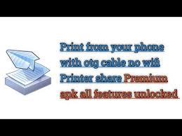Helps you to handle all related jobs quickly. How To Print From Phone With Otg Cable Without Wifi Printer Share Premium Apk For Free 2021 Youtube