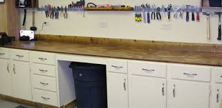 How To Upgrade Your Workbench With Old Cabinets Repurposed Kitchen Kitchen Cabinets Old Kitchen Cabinets