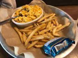 Taco mac fish and chips. This Is The Kid S Meal With Kraft Mac N Cheese French Fries And A Small Rice