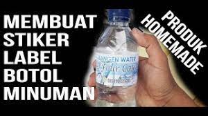 Sticker label murah reka bentuk kraf lain lain di. Cara Membuat Label Minuman Botol Youtube
