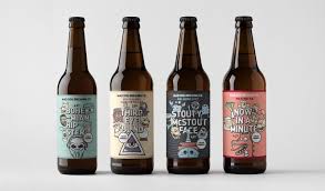 Mad Dog Brewing Co Rebrand Beer Bottle Labels Design Beer Label Design Beer Label