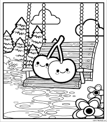 9 Awesome Cute Coloring Pages To Print In 2021 Coloring Pictures For Kids Fruit Coloring Pages Coloring Pages For Girls