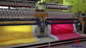 It is used commercially in product branding, corporate advertising, and uniform adornment. Richpeace Computerized Quilting Embroidery Machine Double Roll Youtube