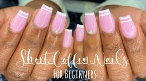 Nails acrylic coffin short ⏫. Jsdvktpzksi6zm