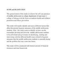 Qualitative research paper chapter scope and delimitation example. Thesis 1 Scope And Delimitation Health Care Behavioural Sciences