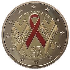 2014 * 2 Euro FRANCIA "Día Mundial de Lucha Vontra el SIDA" PROOF - Mynumi