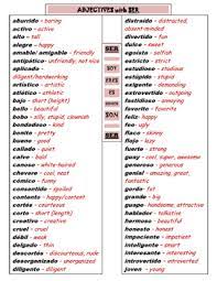 These common spanish adjectives are ones that you'll hear every single day from spanish natives. Adjectives In Spanish With Ser By Senorita Tina Tpt