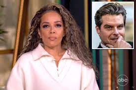 The View' co-host Sunny Hostin forced to read out awkward memo after  trashing Matt Gaetz