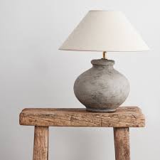 Roll clay large enough to cut the template size. This Table Lamp Features An Unfinished Ceramic Base With An Empire Shade Made Of Natural Linen Handmade In Ceramic Lamp Ceramic Table Lamps Ceramic Lamp Base