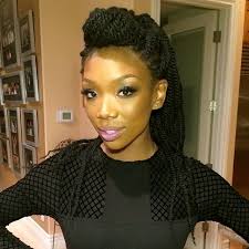 A short haircut with even length is ideal for this. Brandy Marley Twists Braids