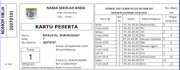 Maybe you would like to learn more about one of these? Aplikasi Cetak Kartu Peserta Ujian Dengan Foto Siswa Format Excel Fitur Lengkap Excel Berkas Sekolah