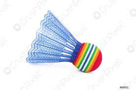 10pc outdoor badminton ball children rubber shuttlecock feather shuttlec rlo. Badminton Ball Auf Weissem Hintergrund Foto Vorratig Crushpixel