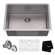 With any number of edge treatments and inlays and a variety of configurations and fitting. 26 Undermount 16 Gauge Stainless Steel Single Bowl Kitchen Sink