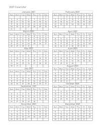 Free printable calendar 2021.download yearly calendar 2021, weekly calendar 2021 and monthly calendar 2021 for free. 2021 Calendar Word Templates Calendar 2021 Doc Files