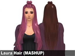 Maybe you would like to learn more about one of these? Mikerashi Laura Hair Mashup Sims 4 Hairs