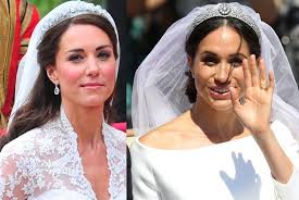 When kate middleton stepped out in front of her admiring public to unveil her ivory and satin alexander mcqueen gown, there were gasps of delight around the globe. How Meghan Markle S Royal Wedding Dress Compared To Kate Middleton S