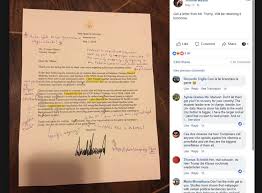 Eine ehemalige lehrerin aus atlanta bekommt post aus dem weißen haus. Lehrerin Bekommt Fehlerhaften Brief Von Trump Stellt Korrigierte Version Auf Facebook Webmix Derstandard De Web