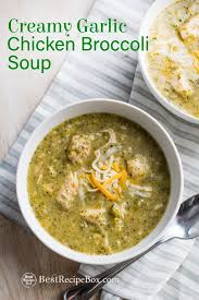 Instant Pot Creamy Garlic Chicken Broccoli Soup In Pressure Cooke Or Slow Cooker Bestrecip Chicken Broccoli Soup Creamy Garlic Chicken Broccoli Soup Recipes