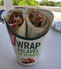 Now, off to find some dippers. Wrap Falafel Mit Humus Aldi 190g