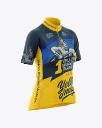 Download Women S Cycling Jersey Mockup In Apparel Mockups On Yellow Images Object Mockups