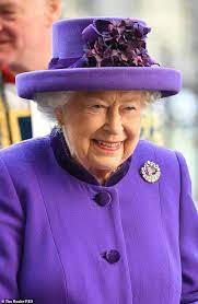 Queen And Camilla Don Matching Shades At The Commonwealth Day Service Purple Hats Purple Outfits Pretty Outfits