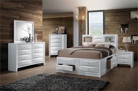 Made of solid wood, which is a durable and warm natural material. Ireland White Storage Bedroom Set
