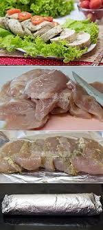 рулет из куриной грудке с грибами в духовке в фольге Kulinariya Ovoshnaya Kulinariya Eda Vkusnyashki
