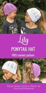 Free Child Size Crochet Pattern Crochet Hats Bun Hat Crochet Pattern Crochet Bun Hat