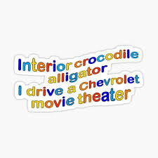 Interior Crocodile Alligator Sticker By Davinbamarni In 2020 Print Stickers Funny Stickers Computer Sticker