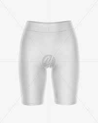 Download Women S Leggings Shorts Front View In Apparel Mockups On Yellow Images Object Mockups