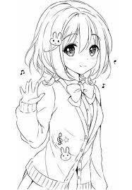 The kawaii style is very popular nowadays and is interesting to boys and girls. Anime Girl Kawaii Coloring Page Free Printable Coloring Pages For Kids