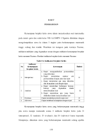 Kemampuan Berpikir Kritis Dalam Menyelesaikan Soal Matematika Pada Materi Garis Dan Sudut Kelas Vii Smpn 1 Ngantru Kab Tulungagung Institutional Repository Of Iain Tulungagung