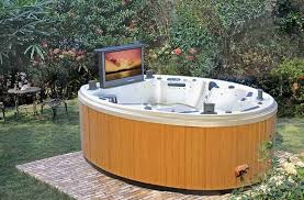 It looks great, works, great, and comes equipped with all of the features you would expect in a tub from one of today's best hot tubs brands. Theater Series 5 Person 32 Tv Outdoor Jacuzzi Outdoor Spa Tv Hot Tub Jnj Spa 512 Buy Spa Outdoor Spa Hot Tub Product On Alibaba Com