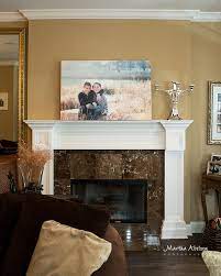 Canvas Over Fireplace Home Fireplace Home Decor Living Room Den