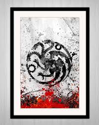 Game Of Thrones Inspired Art Watercolor Game Of Thrones House Stark House Lannister House Targaryen House Greyjoy House Baratheon Arte Inspirador Arte Juego De Tronos Juego De Tronos