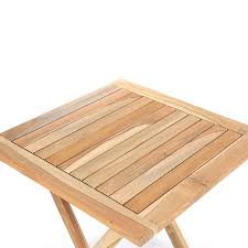 Beistelltisch mit rollen wildeiche massivholz. Ploss Eco Teak Beistelltisch Tennessee Quadratisch 50x50x50 Cm Klappbar Teakholz Ebay