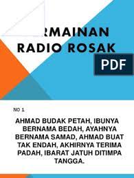 Download lagu siaran radio rusak dan streaming kumpulan lagu siaran radio rusak mp3 detail siaran radio rusak mp3 dapat kamu nikmati dengan cara klik tombol. Permainan Radio Rosak