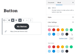 Then, just select the color scheme you want: How To Add Button In Wordpress Editor Tutorial